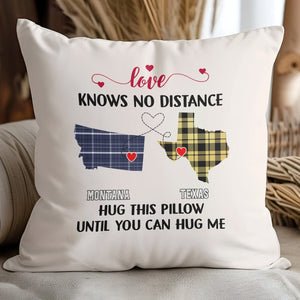 GeckoCustom Love Knows No Distance Couple Pillow TH10 892343