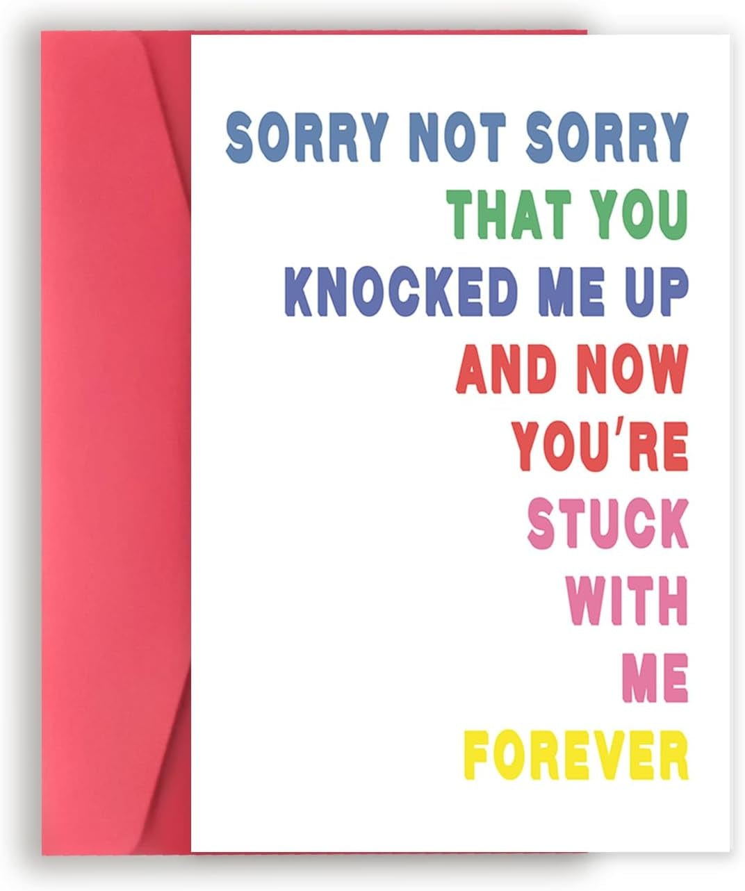 GeckoCustom Lovely Taco Father'S Day Card for Dad, Funny Fathers Day Gift for Husband from Wife, Romantic Father'S Day Card, Happy Father'S Day to the Only Meat for My Taco Sorry Not Sorry Card