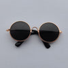 GeckoCustom Lovely Vintage Round Cat Sunglasses Reflection Eye wear glasses For Small Dog Cat Pet Photos Pet Products Props Accessories P / M