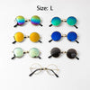 GeckoCustom Lovely Vintage Round Cat Sunglasses Reflection Eye wear glasses For Small Dog Cat Pet Photos Pet Products Props Accessories