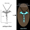 GeckoCustom Luminous Glowing Arrow Pendant Necklace Knight Spear Necklace Glow In The Dark Pike Necklace for Women Men Halloween Gift ygl02ascAB