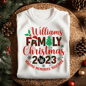 GeckoCustom Making Memories Together Family Christmas Tees Personalized Gift DA199 889942