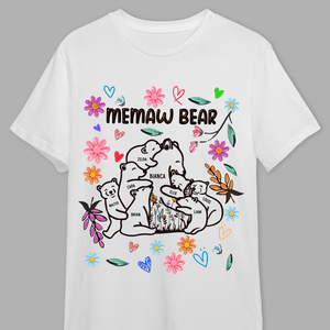 GeckoCustom Mama Bear Floral Style Birthday, Loving Gift For Mom, Grandma Shirt Personalized Gift HO82 890520