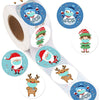 GeckoCustom Merry Christmas Stickers Christmas Theme Seal Labels Stickers For DIY Gift Baking Package Envelope Stationery Decor QY1583-100pcs
