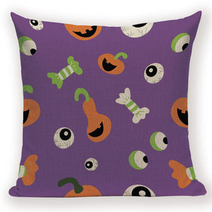 GeckoCustom Merry Halloween Trick or Treat Happy Halloween Demon Creative  Festival Decor Home Adult Birthday Decoration Bed Cushion Cover