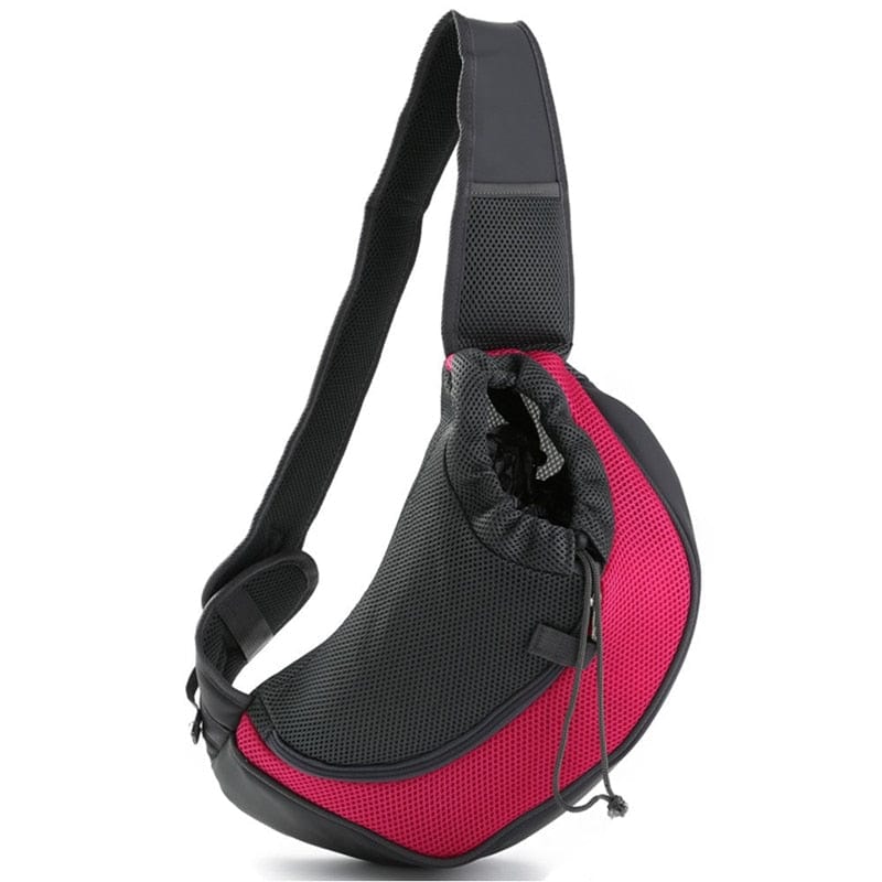 GeckoCustom Mesh Oxford Pet Outdoor Travel Pet Puppy Carrier Handbag Pouch Single Shoulder Bag Sling Mesh Comfort Travel Tote Shoulder Bag