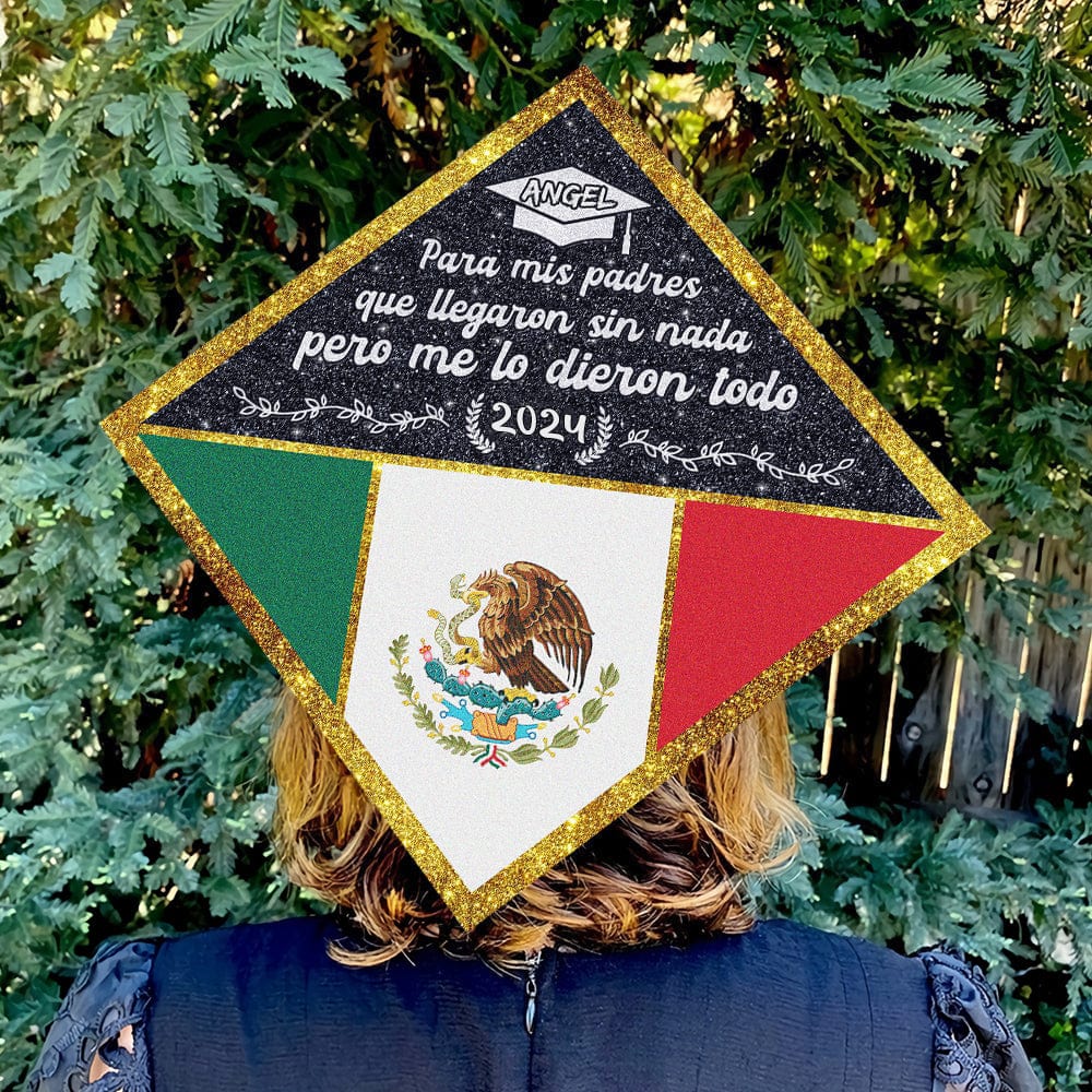 GeckoCustom Mexican Graduation Caps Tassel Toppers, Graduation Gift HN590 9.5"x9.5"