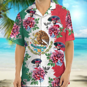 GeckoCustom Mexico Flag Hawaiian Shirt, Upload Photo 888385