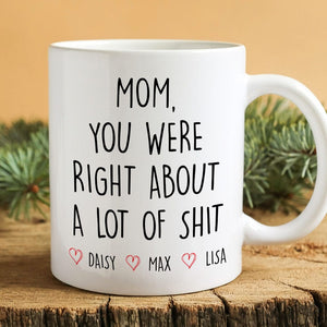 GeckoCustom Mom You Were Right Family Mug Personalized Gift K228 890535