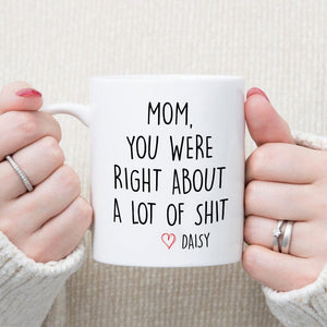 GeckoCustom Mom You Were Right Family Mug Personalized Gift K228 890535