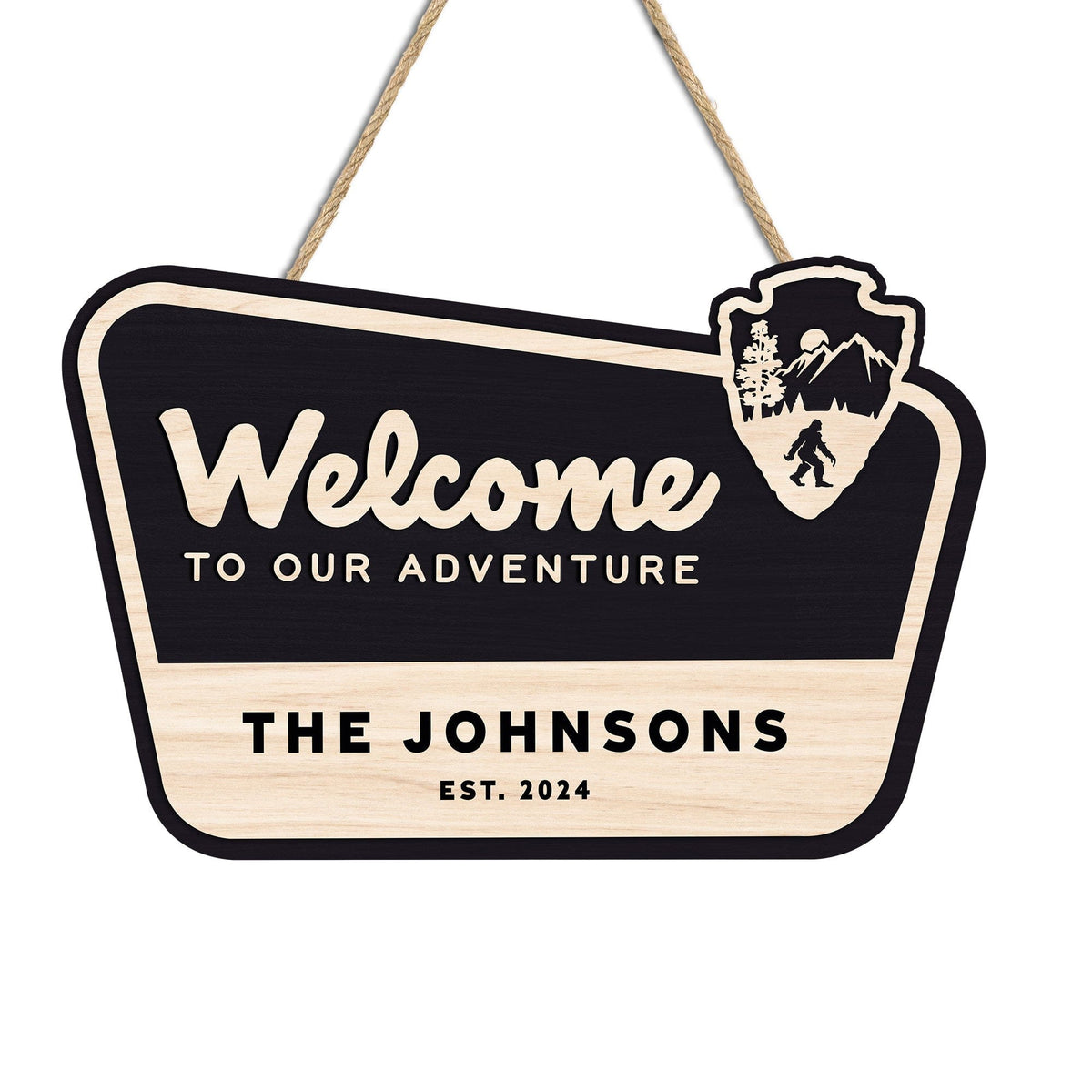 GeckoCustom National Park Welcome To Our Camp Sign Personalized Gift T368 890146