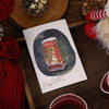 GeckoCustom New 10PCS Christmas Foil Greeting Card Postcard Florist Baking Gift Small Card Blessing Message Card Stamped Postcard Wall Decor E