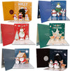 GeckoCustom New 6/1PC 3D Greeting Cards With Envelope Friend Family Blessing Postcard For Birthday New Year Christmas Gifts Xmas Decoration Mix / 1PC