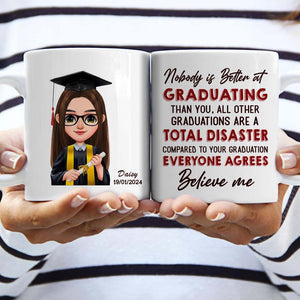 GeckoCustom No Body Is Better At Graduating Than You Graduation mug, Custom Chibi ClipArt  HN590