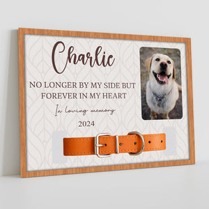 GeckoCustom No Longer By My Side But Forever In My Heart Dog Collar Frame TH10 891695