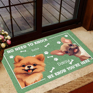 GeckoCustom No Need To Knock Dog Doormat Personalized Gift HO82 893512