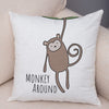 GeckoCustom Nordic Zebra Hippo Giraffe Lion Crocodile Pillow Case Decor Animal Cushion Cover for Sofa Pillowcase Pillow Covers 45x45cm