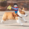 GeckoCustom Novelty Cowboy Rider Dog Costume for Dogs Clothes Party Halloween Pet Costume New Year Outfit Pet Cat Clothes Chihuahua