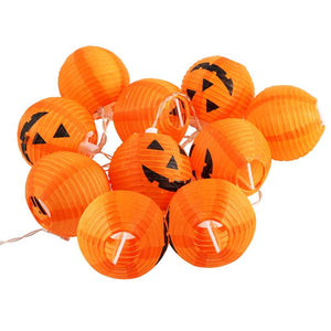 GeckoCustom OurWarm Halloween DIY Decoration Festival Lantern Pumpkin String Lights Halloween Ghost Inflatables Decoration for Home String Lights