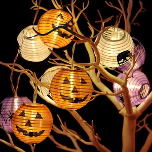 GeckoCustom OurWarm Halloween DIY Decoration Festival Lantern Pumpkin String Lights Halloween Ghost Inflatables Decoration for Home