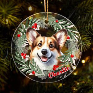 GeckoCustom Personalized Dog Christmas Acrylic Ornament HA75 891574