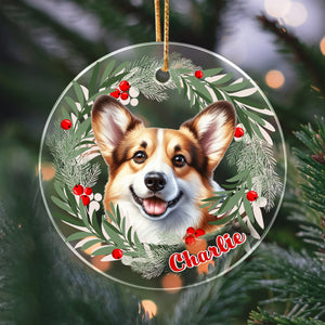 GeckoCustom Personalized Dog Christmas Acrylic Ornament HA75 891574