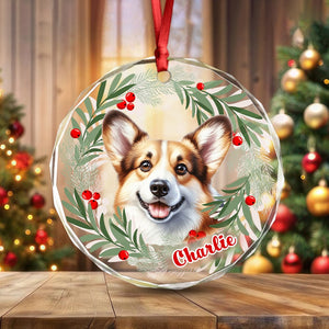 GeckoCustom Personalized Dog Christmas Glass Ornament For Christmas HA75 891570