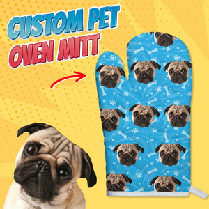 GeckoCustom Personalized Dog Photo With Accessory Pattern Oven Mitt DA199 889068 1 Oven Mitt