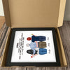 GeckoCustom Personalized Father and Daughter Clipart Picture Frame K228 889375 8"x10"