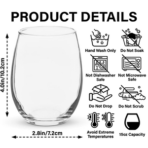 GeckoCustom Personalized Gift Anniversary You're Still Hotter Than This Stemless Wine Glass For Couples LM32 893059 14.5 oz