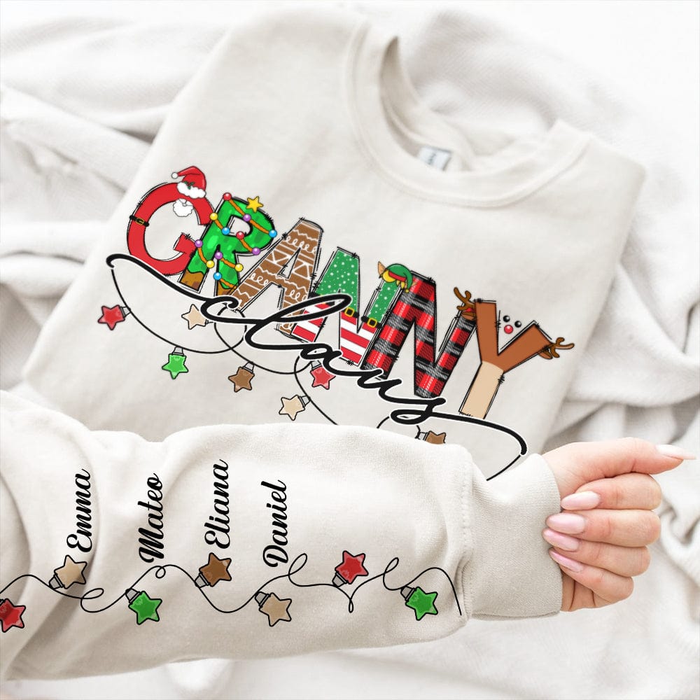 GeckoCustom Personalized Gift Family Name Claus Christmas Light Sweatshirt For Family, Lover TH10 891741
