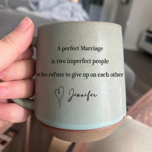 GeckoCustom Personalized Gift Handwritten Chritsmas Quote Printed Pottery Mug - Perfect for Family, Bestie LM32 891953