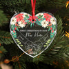 GeckoCustom Personalized Gift Holding Hands First Christmas Couple - Heart Shaped Glass Ornament HA75 891763 8 cm