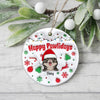 GeckoCustom Personalized Gift Meowy Catmas Cat 3D Inflated Effect Printed Ornament HA75 891817 3 inch