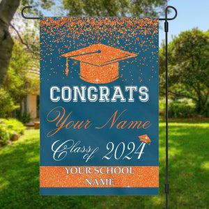 GeckoCustom Personalized Graduation Senior Class of 2023 Garden Flag 12"x18"