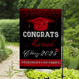 GeckoCustom Personalized Graduation Senior Class of 2025 Garden Flag 12"x18"