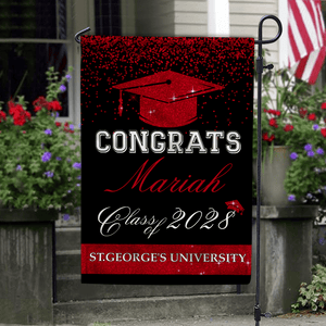 GeckoCustom Personalized Graduation Senior Class of 2025 Garden Flag 12"x18"