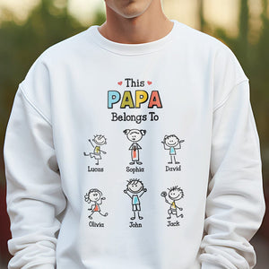 GeckoCustom Personalized Grandma, Grandpa Belongs To Funny Kids Shirt LM32 893109