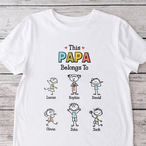 GeckoCustom Personalized Grandma, Grandpa Belongs To Funny Kids Shirt LM32 893109