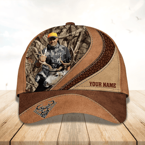 GeckoCustom Personalized Name And Photo Hunting Classic Baseball Cap N304 889852 Polyester