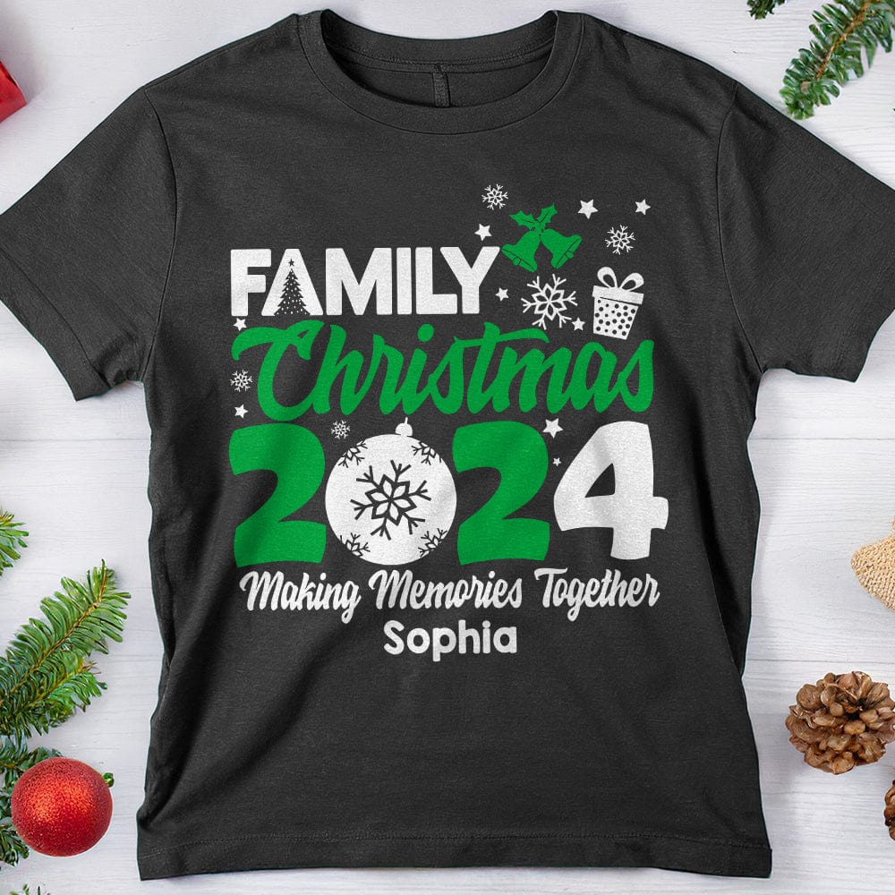 GeckoCustom Personalized Name Family Christmas 2024 Making Memories Together Shirts TH10 891757