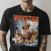 GeckoCustom Personalized Photo Retro Vintage Dog Portrait Shirt DA199 889681 Basic Tee / Black / S