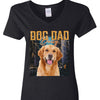 GeckoCustom Personalized Photo Retro Vintage Dog Portrait Shirt DA199 889681 Women V-neck / V Black / S