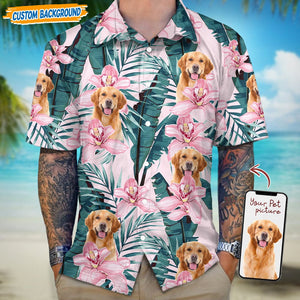 GeckoCustom Personalized Upload Dog Cat Photo Hawaiian Shirt T368 889434