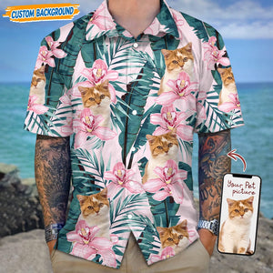 GeckoCustom Personalized Upload Dog Cat Photo Hawaiian Shirt T368 889434