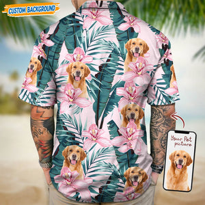 GeckoCustom Personalized Upload Dog Cat Photo Hawaiian Shirt T368 889434