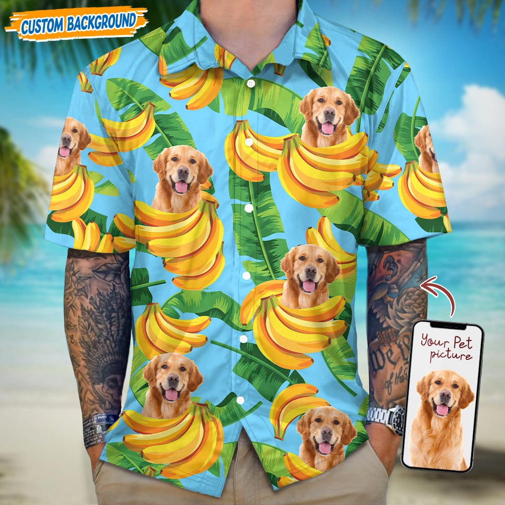 GeckoCustom Personalized Upload Dog Cat Photo Hawaiian Shirt T368 889438