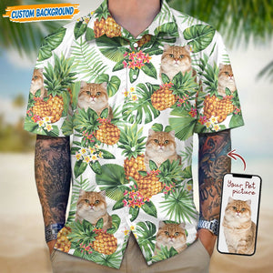 GeckoCustom Personalized Upload Dog Cat Photo Hawaiian Shirt T368 889442