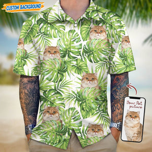 GeckoCustom Personalized Upload Dog Cat Photo Hawaiian Shirt T368 889444