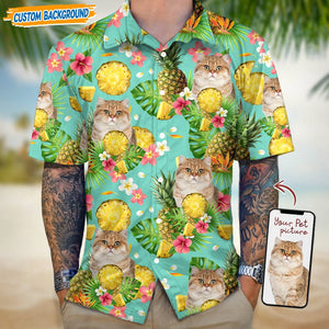 GeckoCustom Personalized Upload Dog Cat Photo Hawaiian Shirt T368 889446